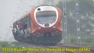 DEMU's  Spectacular Action Dr.Ambedkar Nagar (MHOW) Indore Junction Ratlam