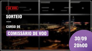 Sorteio: Curso de Comissário de Voo (Ao Vivo: 30/09 às 20h)