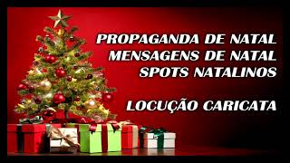 Propaganda de natal / spot natalino / spot papai Noel / papai Noel caricata / mensagens de natal