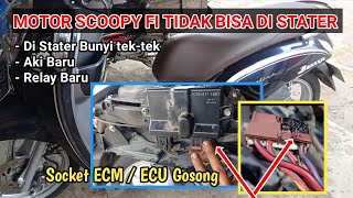 Penyebab Motor Scoopy Esp Tidak Bisa Di Stater - Accu Masih Baru - Ini Penyebabnya ‼️