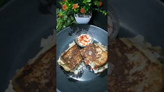 Cheesy Egg Toast ☺️#shortvideo