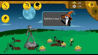 Stick War: Legacy Mission 36 Kytchu the Golden Archidon Leader vs Glacial Uprising Army attacks