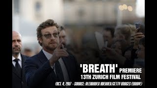 Simon Baker attends the 'Breath' premiere at the 13th Zurich Film Festival