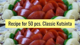 Recipe for 50 pcs Classic Kutsinta/Negosyo Idea/Kakanin/Extra Income