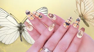 Watch Me Work | Autumn Butterflies 🍂🦋 | Stamping | Nail Stickers