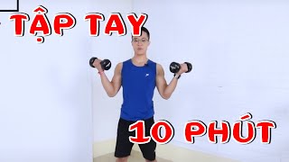 Bài Tập TAY SĂN CHẮC Với Tạ Đơn 10 Phút Tại Nhà