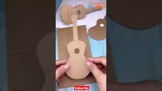 DIY Craft guitar #shorts #DIY #Craft #guitar #origami #trending