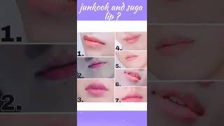 comment Jungkook and suga lip || #shorts #bts #shortsvideo