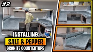 INSTALLING SALT & PEPPER GRANITE COUNTERTOP | #2