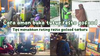 CARA AMAN BUKA TUTUP RESTO GOFOOD RATING TIDAK TURUN TERBARU 2024 | TIPS MAXIMALKAN RATING GOFOOD