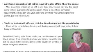 HUGE Xbox One Reversal! - Microsoft Changes Their Minds