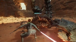 ⚔️ Cal & Merrin vs. Skriton in Jedha! 🔥 Jedi Master Difficulty | Star Wars Jedi Survivor