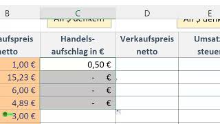 Excel: Schlaues Kopieren von Formeln durch relative und absolute Adressierung