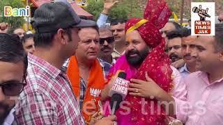 Bjp’s Mla Candidate Thakur Darshan Singh file his nomination papers today at ARO office Basohli