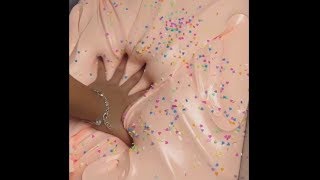 AMAZING Slime Pink!! Slow Motion