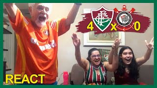 FAMÍLIA TRICOLOR REAGE À 4 FLUMINENSE X 0 CORINTHIANS - CAMPEONATO BRASILEIRO 2022