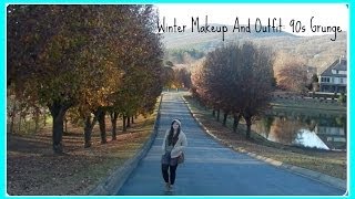 Winter 2013-2014 Makeup and Outfit: 90s Grunge (Collab with LinaBeautyxx)