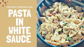 |Quick and Easy Pasta with White Sauce| |Yummy White Sauce Pasta|  In English