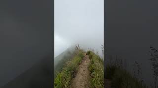 sensasi jalan ekstrim puncak gunung andong #shorts #gunung #alam