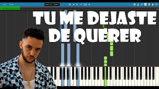 Tú Me Dejaste De Querer - C. Tangana - Piano Tutorial (Synthesia)