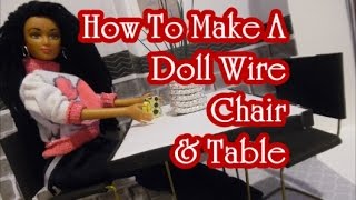 How To Make A Doll Chair & Table 2