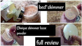 Clinique shimmer losse powder |Transparency