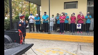 Bomberos homenajeó a los profesionales del Hospital y la Clínica Güemes