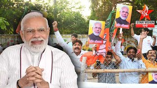 Narendra Modi received a warm welcome as people chant 'Modi-Modi' upon his arrival in Bihar