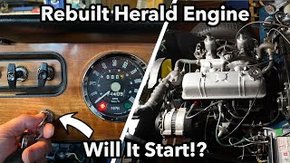 Rebuilt Spitfire Specification Engine - First Start | Herald 13/60 Restoration | Part 29