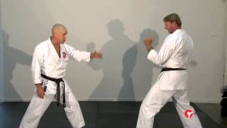 Defensive strategies and counter attacks to a Masashi Geri (roundhouse kick).