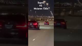 Big Turbo Toyota Supra VS Mclaren 720s! #cars #shorts #mclaren #Supra #toyota #sportscar