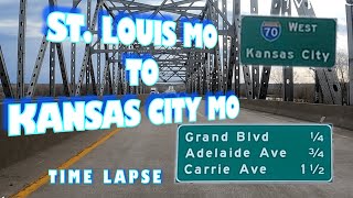 St. Louis Missouri to Kansas City Missouri Time Lapse