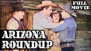 ARIZONA ROUND-UP | Tom Keene | Full Western Movie | English | Wild West | Free Movie