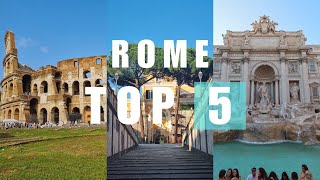 TOP 5 Things to do in ROME - Travel Guide 2023 | 4K Videos