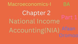 Macroeconomics-I|Chapter2|Part 1|National Income Accounting