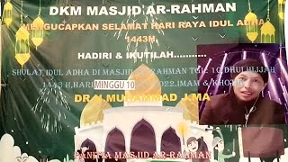 Sejarah Qurban Nabi Ibrahim AS || khutbah Idul adha blok N,,, primavera residence