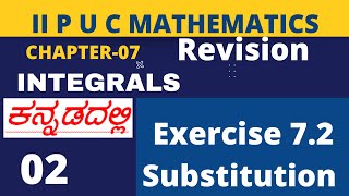 INTEGRATION BY SUBSTITUTION: EXERCISE-7.2