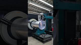 Large diameter round pipe roller type intelligent cutting machine #pipecuttingequipment #machine