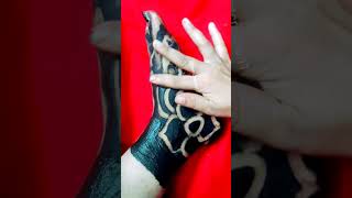 Amazing reverse leg mehndi।।beautiful foot mehndi design।।easy leg mehndi design#shorts #short