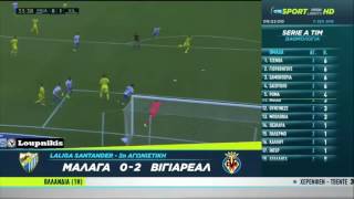 Málaga CF vs Villarreal CF 0-2 All Goals and Highlights {10/9/2016}