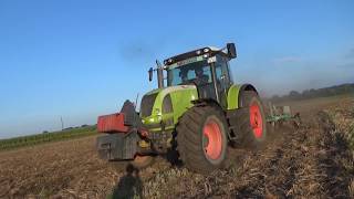 Stoppelsturz Claas Ares 697 am Grubbern 2018