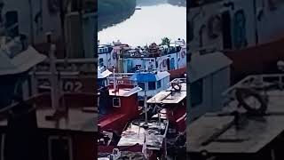 perkumpulan tugboat sungai lagi pada parkir. #kapal #kapalbatubara #shorts #ayahkhanzachanel