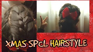 #merryxmas CHRISTMAS SPECIAL HAIRSTYLE FOR KIDS 🎄*Bloopers& Behind the scenes added!*check out! 🤣