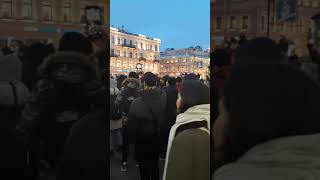 Митинг Спб Гостинный двор 23.01.2021 Удирали от ОМОНА😄