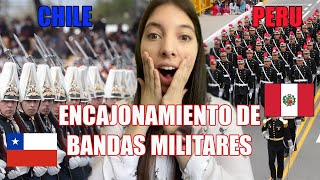 ✅ENCAJONAMIENTO BANDA MILITAR CHILE VS PERU 🙌*COMPARACION*