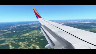 Southwest 737-700 landing at Nashville Intl (BNA)