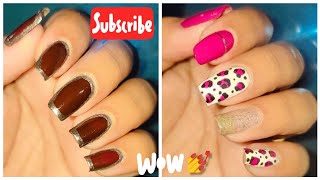 Top nail designs for beginners 💅||nailart at home|l#naildesign#easynailart#viralvideo#new2024