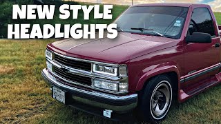 NEW LED STRIP HEADLIGHTS FOR OBS CHEVY #obschevy