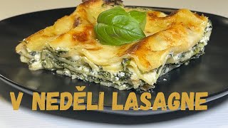 Lasagne s ricottou a listovým špenátem-snadný a rychlí recept.