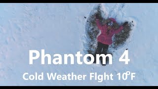 10 Degrees F - Winter Phantom 4 Test